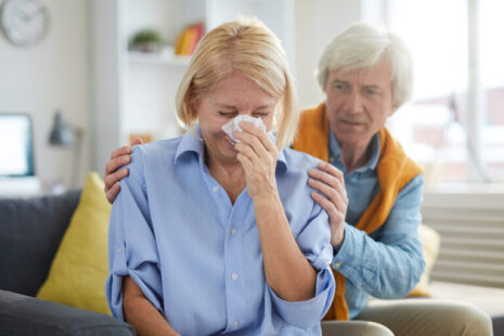 why do dementia patients cry